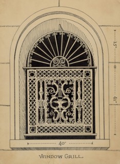 Window Grille, 1935/1942. Creator: Lucien Verbeke.