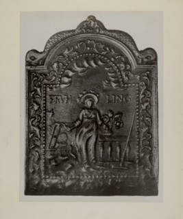 Pa. German Fireback, c. 1942. Creator: Charles Von Urban.