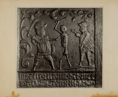 Pa. German Stove Plate, c. 1937. Creator: Charles Von Urban.