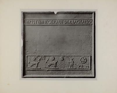 Pa. German Stove Plate, c. 1942. Creator: Charles Von Urban.