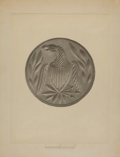 Pa. German Butter Stamp, 1935/1942. Creator: Charles Von Urban.