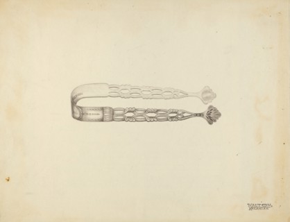 Silver Sugar Tongs, c. 1939. Creator: Kalamian Walton.