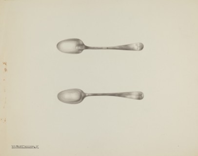 Silver Demi-tasse Spoon, c. 1938. Creator: Kalamian Walton.