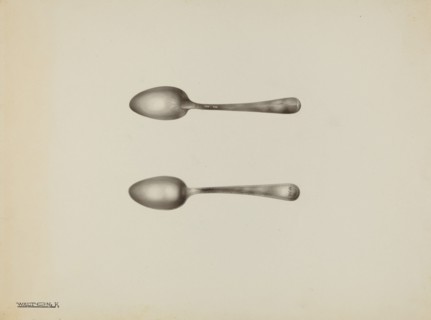 Silver Spoon, c. 1938. Creator: Kalamian Walton.