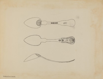 Silver Spoon, c. 1938. Creator: Kalamian Walton.
