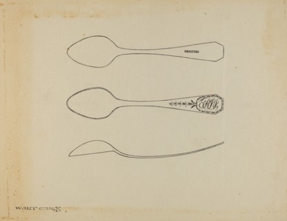 Silver Spoon, c. 1938. Creator: Kalamian Walton.