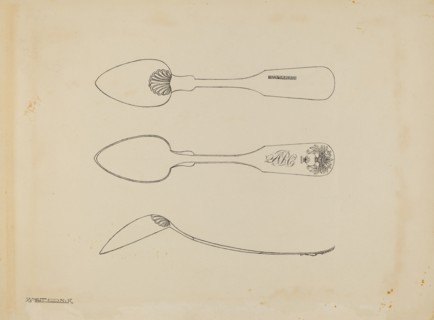 Silver Spoon, c. 1938. Creator: Kalamian Walton.