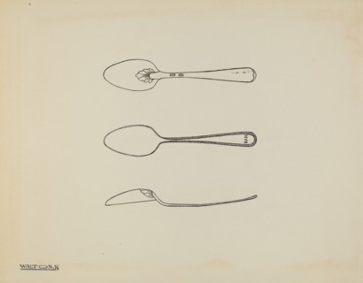 Silver Spoon, c. 1938. Creator: Kalamian Walton.