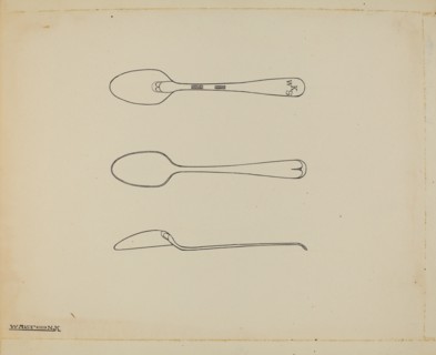 Silver Demi-tasse Spoon, c. 1938. Creator: Kalamian Walton.