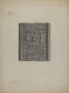 Pa. German Stove Plate, c. 1937. Creator: Roy Weber.