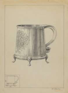 Silver Mug, c. 1936. Creator: Simon Weiss.