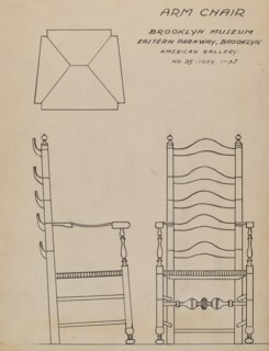 Armchair, c. 1937. Creator: Frank Wenger.