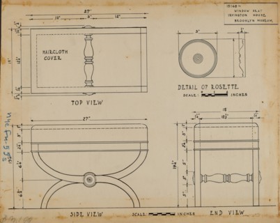 Stool, c. 1937. Creator: Frank Wenger.