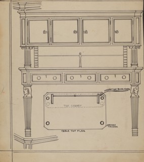 Desk, 1936. Creator: Frank Wenger.