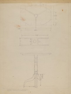 Table, 1935/1942. Creator: Hans Westendorff.