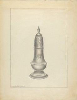 Silver Salt Cellar, 1935/1942. Creator: Hans Westendorff.