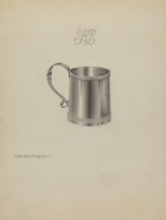 Silver Mug, c. 1937. Creator: Hans Westendorff.