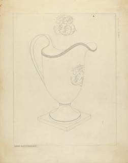 Silver Cream Pitcher, c. 1937. Creator: Hans Westendorff.
