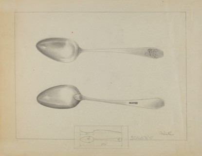Silver Spoon, c. 1936. Creator: Charlotte Winter.