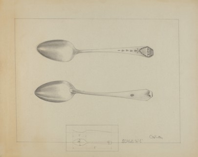 Silver Spoon, c. 1936. Creator: Charlotte Winter.