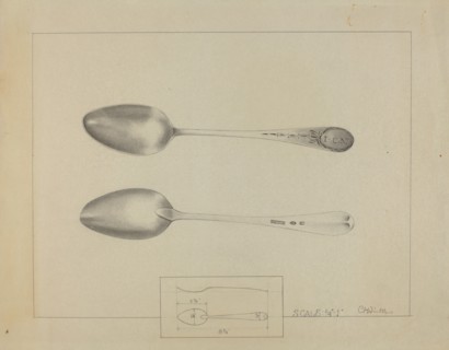 Silver Spoon, c. 1936. Creator: Charlotte Winter.