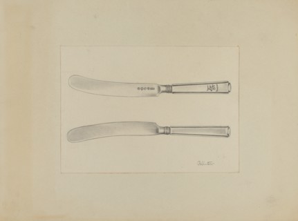 Silver Knife, c. 1936. Creator: Charlotte Winter.