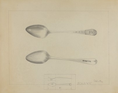 Silver Spoon, c. 1936. Creator: Charlotte Winter.