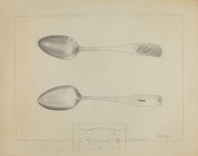 Silver Spoon, c. 1936. Creator: Charlotte Winter.