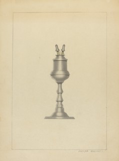 Lamp, c. 1936. Creator: Joseph Wolins.