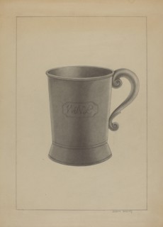 Britannia Mug, c. 1936. Creator: Joseph Wolins.