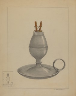 Chamber Lamp, c. 1936. Creator: A. Zaidenberg.
