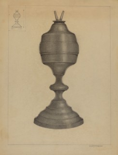 Lamp, c. 1936. Creator: A. Zaidenberg.