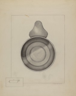 Pewter Porringer, 1935/1942. Creator: A. Zaidenberg.