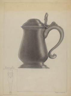 Pewter Tankard, c. 1936. Creator: A. Zaidenberg.