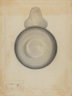 Pewter Porringer, c. 1936. Creator: A. Zaidenberg.