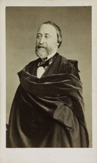 Portrait of the flautist and composer Louis Dorus (1812-1896), c. 1875. Creator: Franck (François Gobinet de Villechole) (1816-1906).
