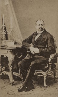 Portrait of Count Anatole Nikolaievich Demidov, 1st Prince of San Donato (1812-1870), c. 1870. Creator: Photo studio Furne fils & H. Tournier.