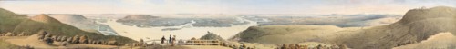 A panoramic view of Vienna seen from Leopoldsberg, c. 1830. Creator: Wachtl, Johann (1778-ca. 1839).