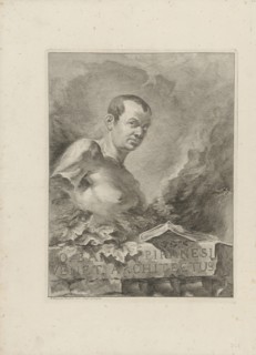 Portrait of Giovanni Battista Piranesi (1720-1778), 1756. Creator: Polanzani, Francesco (1700-after 1783).