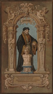Portrait of Erasmus of Rotterdam (1467-1536) in his Cell, ca 1538. Creator: Holbein, Hans, the Younger (1497-1543).