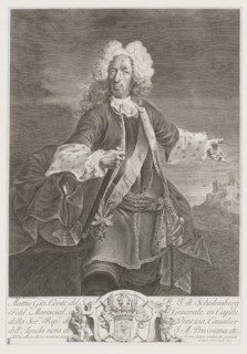 Matthias Johann Graf von der Schulenburg (1661-1747), 1735. Creator: Pitteri, Marco (1702-1786).