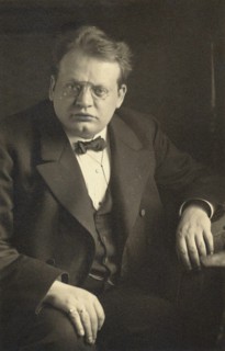 Portrait of the composer and organist Max Reger (1873-1916), c. 1910. Creator: Anonymous.