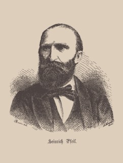 Portrait of the composer Heinrich Pfeil (1835-1899). Creator: Raabe, Wilhelm (1831-1910).