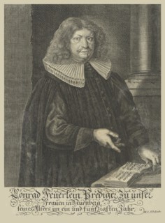Portrait of Johann Konrad Feuerlein (1629-1704), 1680. Creator: Schollenberger, Johann Jacob (1646-1689).
