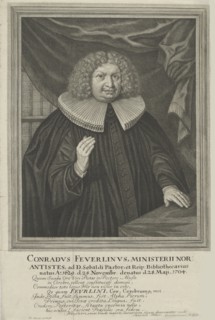 Portrait of Johann Konrad Feuerlein (1629-1704). Creator: Vogel, Bernhard (1704-1737).