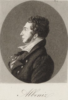 Portrait of the pianist and composer Pedro Albéniz y Basanta (1795-1855), 1828. Creator: Quenedey, Edmé (1756-1830).
