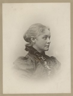 Pianist and composer Agathe Backer Grøndahl (1847-1907). Creator: Szacinski de Ravics, Ludwik (1844-1894).