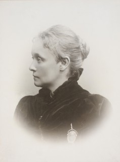 Pianist and composer Agathe Backer Grøndahl (1847-1907). Creator: Szacinski de Ravics, Ludwik (1844-1894).