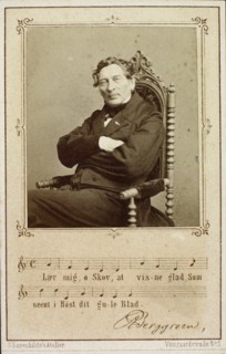 Portrait of the organist and composer Andreas Peter Berggreen (1801-1880). Creator: Rosenkilde, George Henricus (1814-1891).