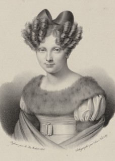 Portrait of the singer Joséphine Fodor (1789-1870), 1827. Creator: Noël, Léon (1807-1884).